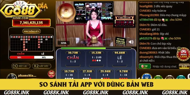 So sánh các ưu nhược điểm trên cả hai nền tảng Go88 So sánh các ưu nhược điểm trên cả hai nền tảng Go88